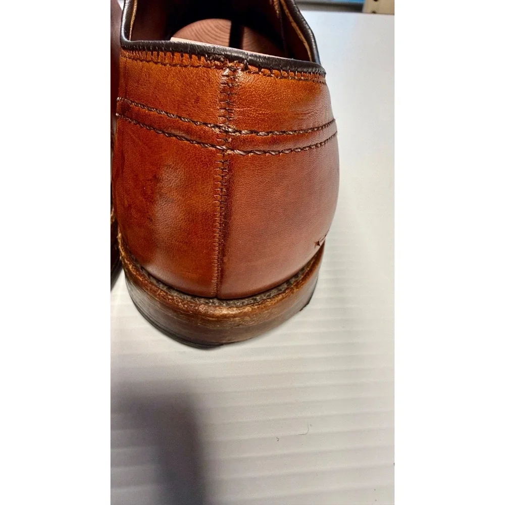 Allen Edmonds LaSalle Split Toe Derby Shoes Men's 11.5 D Brown Leather Made USA